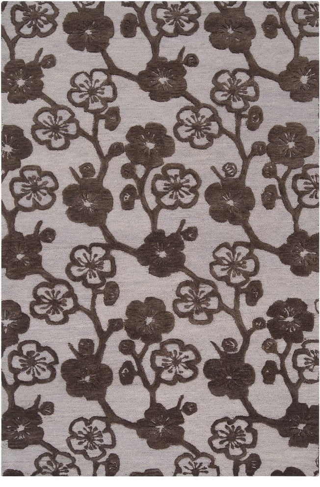 Surya Dream DST-1164 9'x13' Rug, Ivory/Dark Brown