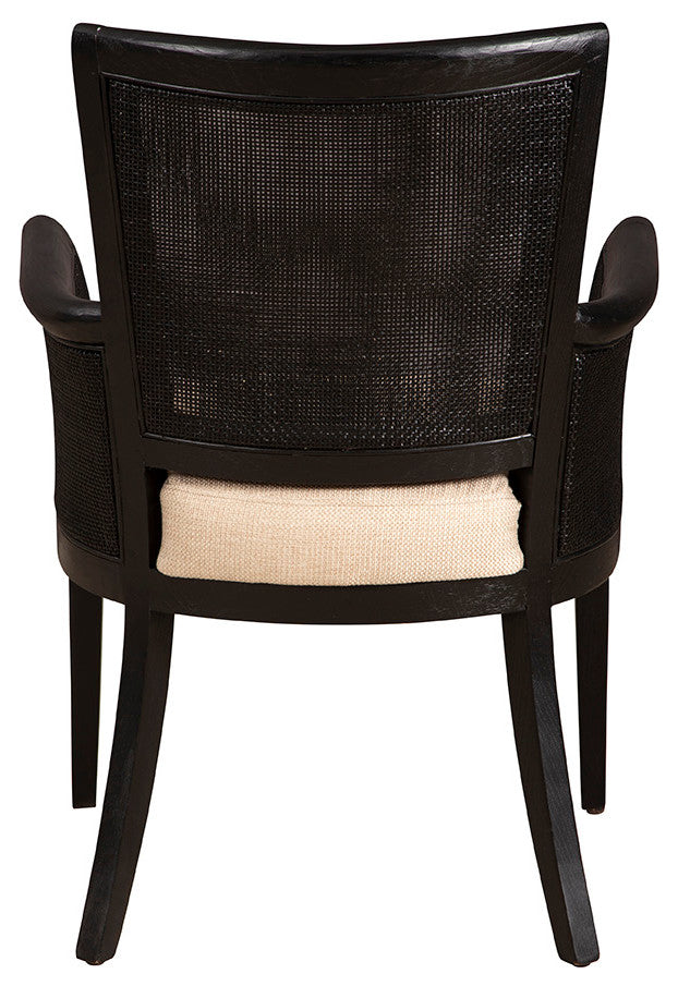 Gimble Upholstered Arm Chair, Black