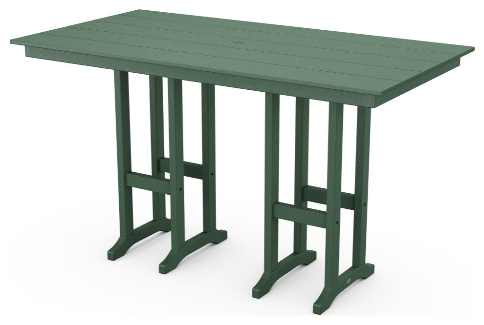 Farmhouse 37" x 72" Bar Table, Green