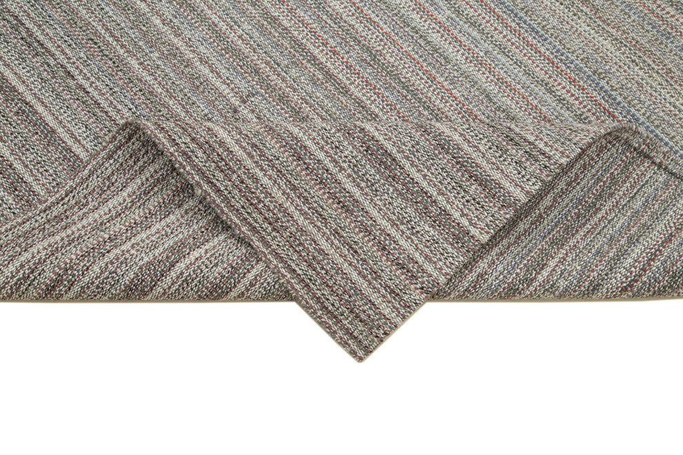 Rug N Carpet - Handmade Turkish 6' 6'' x 10' 4'' Flatweave Wool Kilim Rug