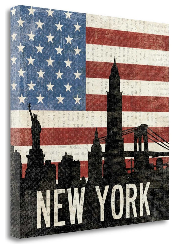 "New York" By Moira Hershey, Giclee Print on Gallery Wrap Canvas, Ready to Hang