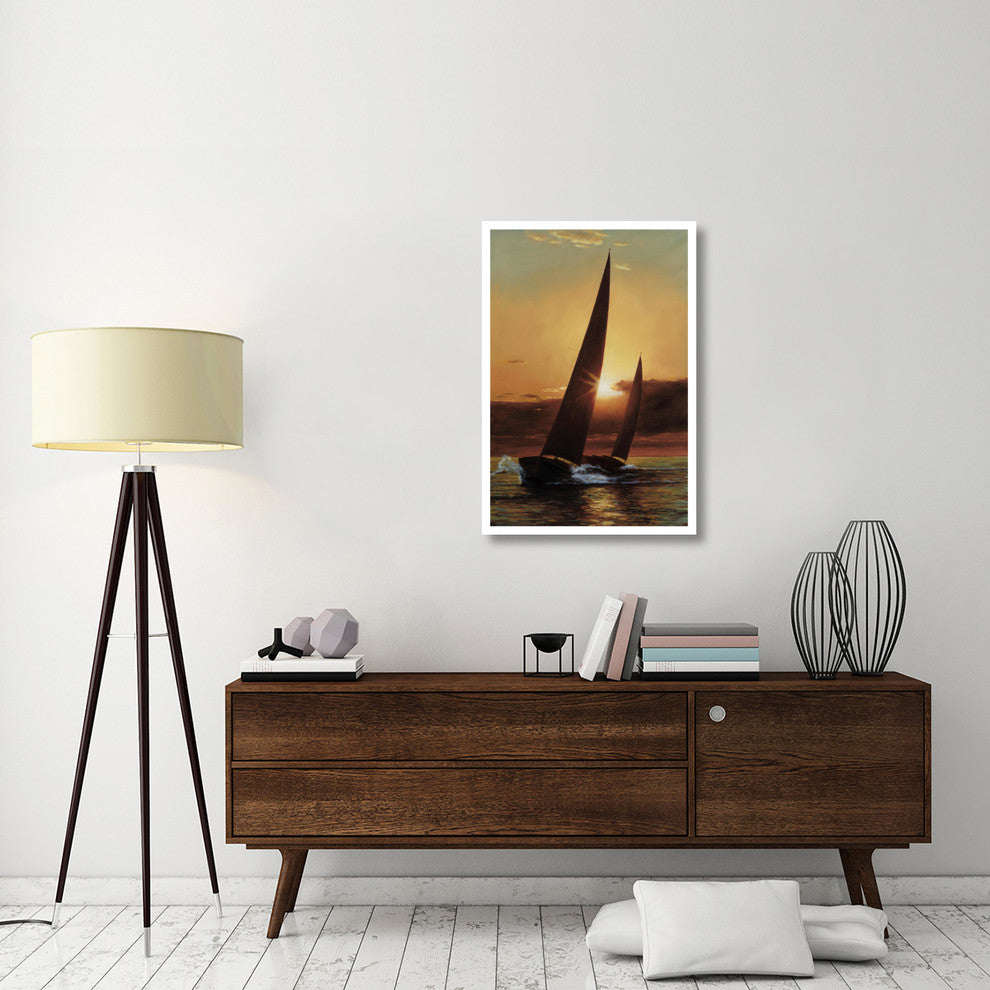 "Red Sails" Digital Paper Print by Diane Romanello, 26"x38"