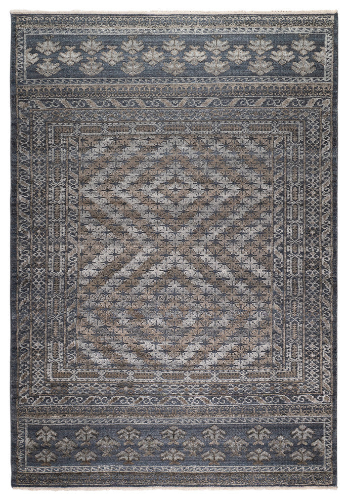 Winslow Area Rug, Dark Blue, 2' x 3', Geometric