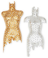 Male Torso, Gold Leaf