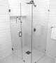 78"x39"x35" Frameless 90 Degree Shower Enclosure Wall Hinge, Oil Rubbed Bronze