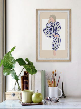 "Take the Risk" Framed Painting Print, 12x18