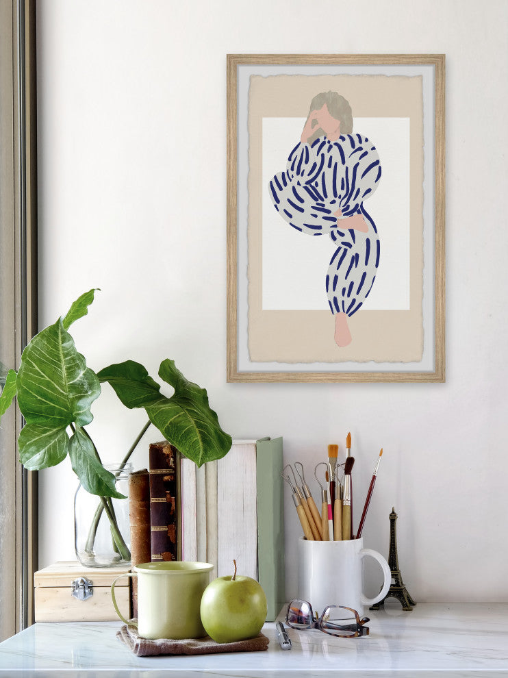 "Take the Risk" Framed Painting Print, 12x18