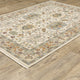 Leoness Oriental Indoor Area Rug, Ivory, 6'7" X 9'6"