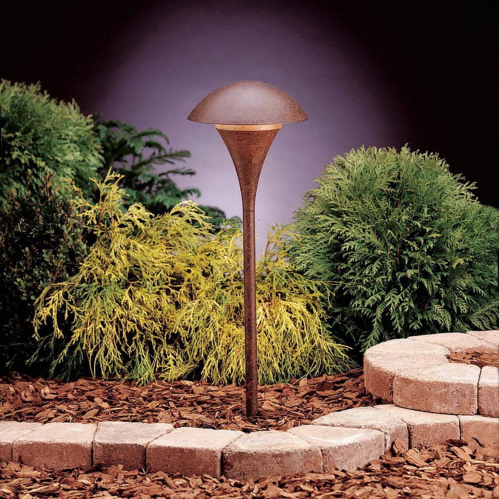 Kichler Eclipse 1 Light Landscape 120V Path-Spread, Textured Tannery Bronze