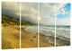 "Waves Meet Sand" Canvas Print, 4 Panels