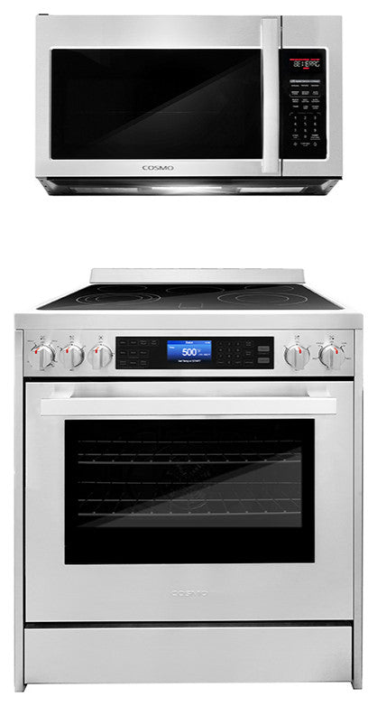 2-Piece Kitchen, 30" Over The Range Microwave and 30" Electric Range