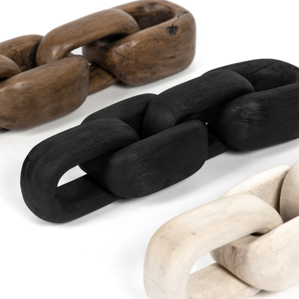 Wood Chain-Carbonized Black