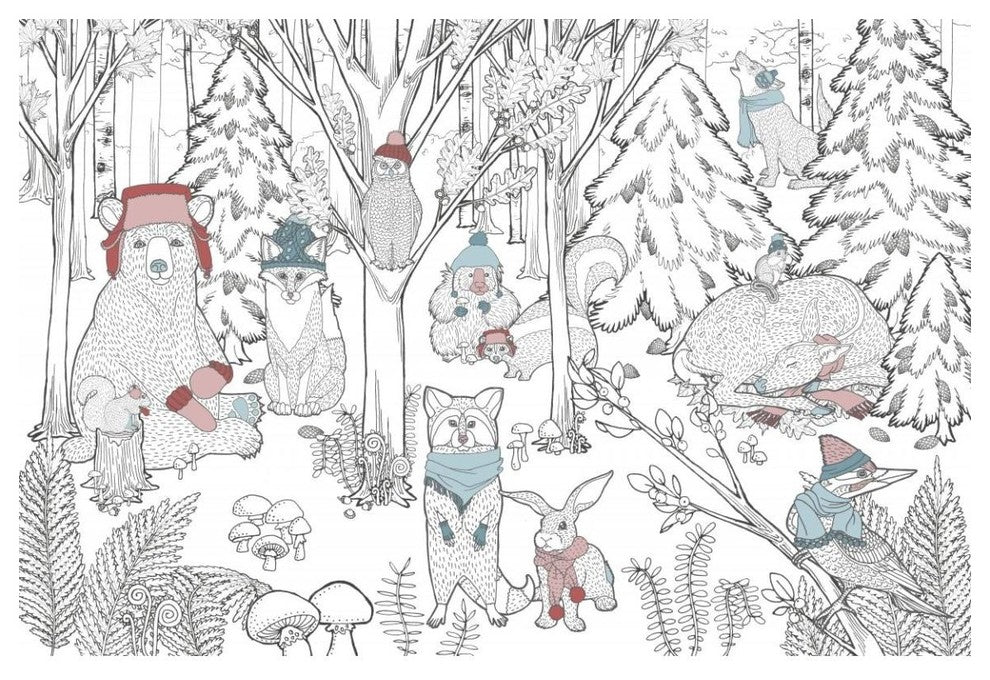 "Color the Forest Color XIII" Digital Paper Print by Elyse DeNeige, 50"x34"