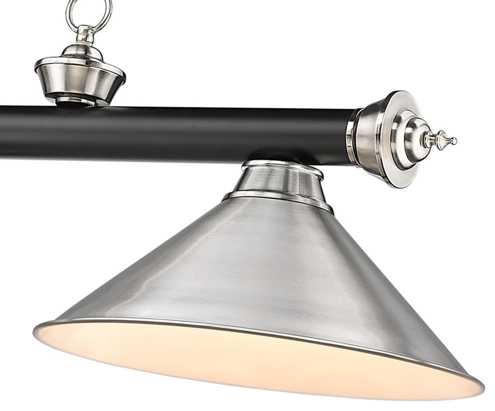 Zlite 2306-3MB-BN-BN15 3-Light Billiard, Brushed Nickel
