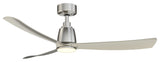Fanimation Kute 52" Ceiling fan with LED and Remote, Brushed Nickel