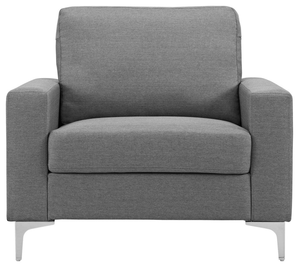 Modway Allure Upholstered Armchair, Gray