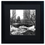 Philippe Hugonnard 'Gapstow Bridge Central Park' Matted Framed Art, 16x16