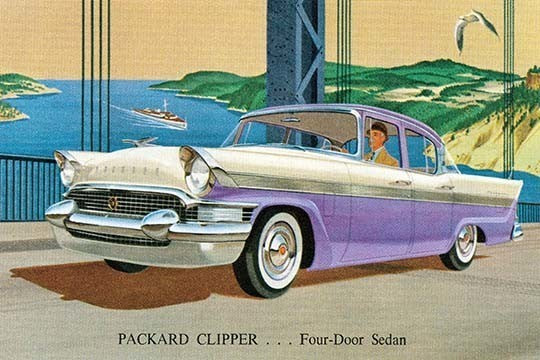 Packard Clipper - Four Door Sedan - Canvas Poster 20" x 30"
