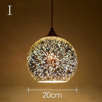 MIRODEMIÂ® Gourdon 3D Colorful Starry Sky Pendant Lamp, I20