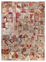 Patchwork One-of-a-Kind Hand-Knotted Area Rug - Multi, 9' 0" x 12' 0"