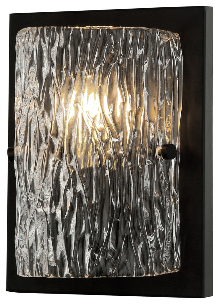 Varaluz 376W01 Morgan 10" Tall Wall Sconce - Satin Brass