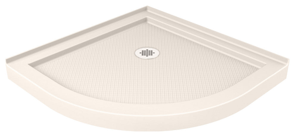 Prime 38x74 3/4 Frosted Glass Sliding Shower Enclosure Oil Rubbed Bronze/Biscuit