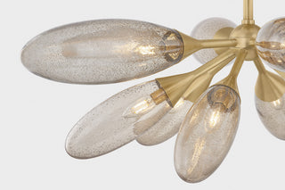 Corbett Lighting Cordoba Semi Flush, Vintage Brass, 39.5"Dx14.5"H