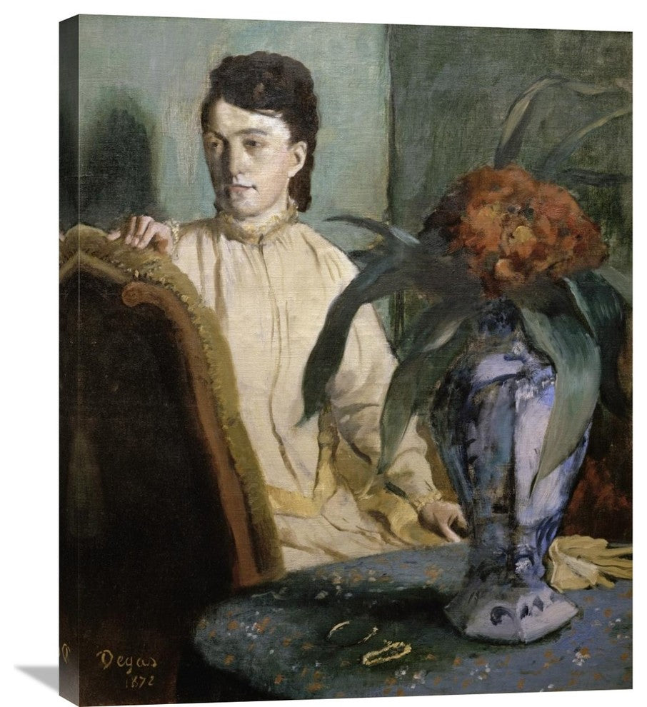 "Woman with Porcelain Vase" Artwork, 24"x30"