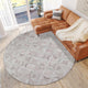 Indoor/Outdoor Stetson SS8 Linen Machine Washable 10' x 10' Round Rug