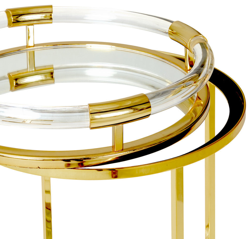 Jacques Round Bar Cart