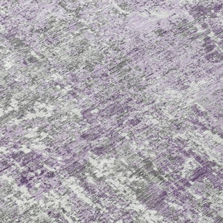 Machine Washable Indoor/Outdoor Chantille ACN1765 Plum 5' x 7'6" Rug