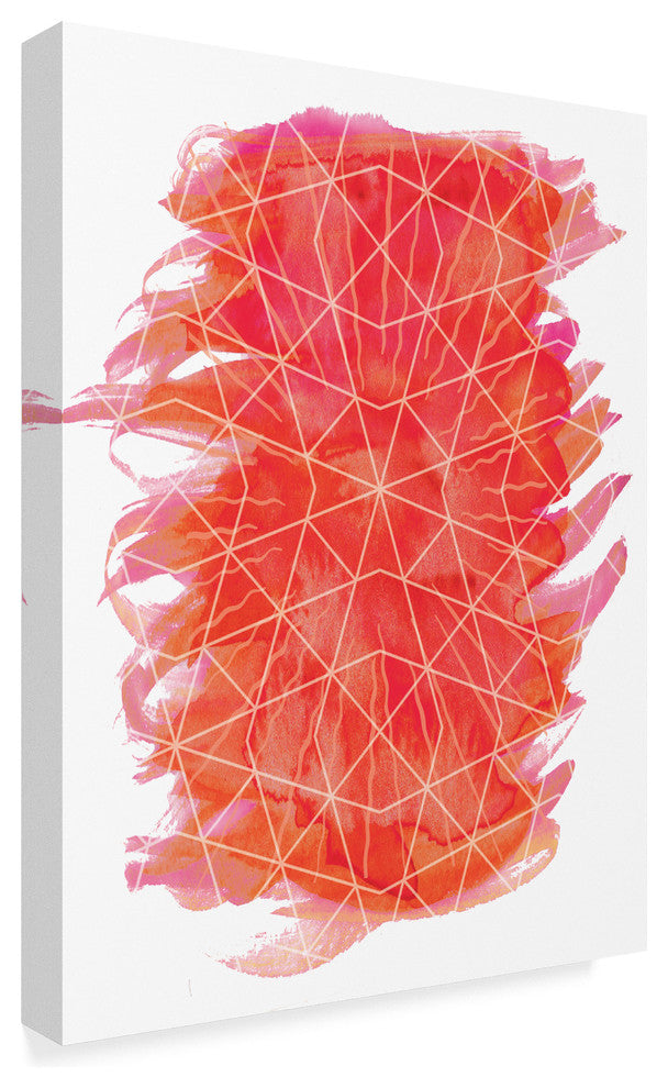 "Geometric Fire 1" by Erin Clark, Canvas Art, 24"x18"