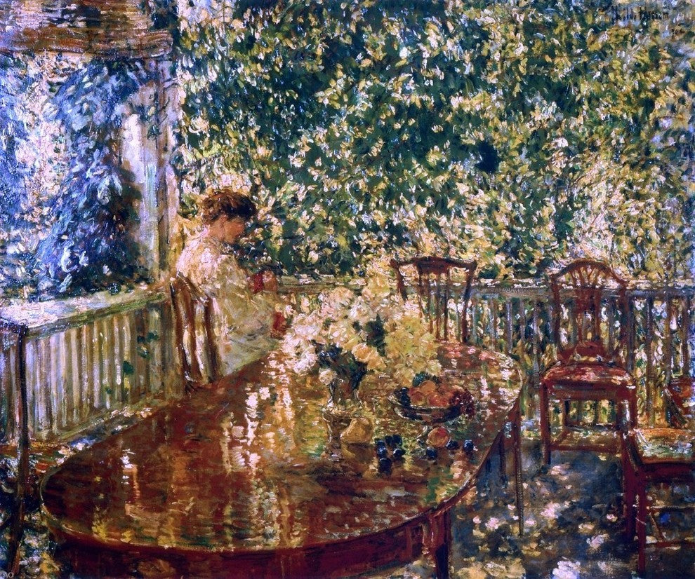 Frederick Childe Hassam A Summer Porch at Mr. and Mrs. C.E.S. Wood-s Wall Decal