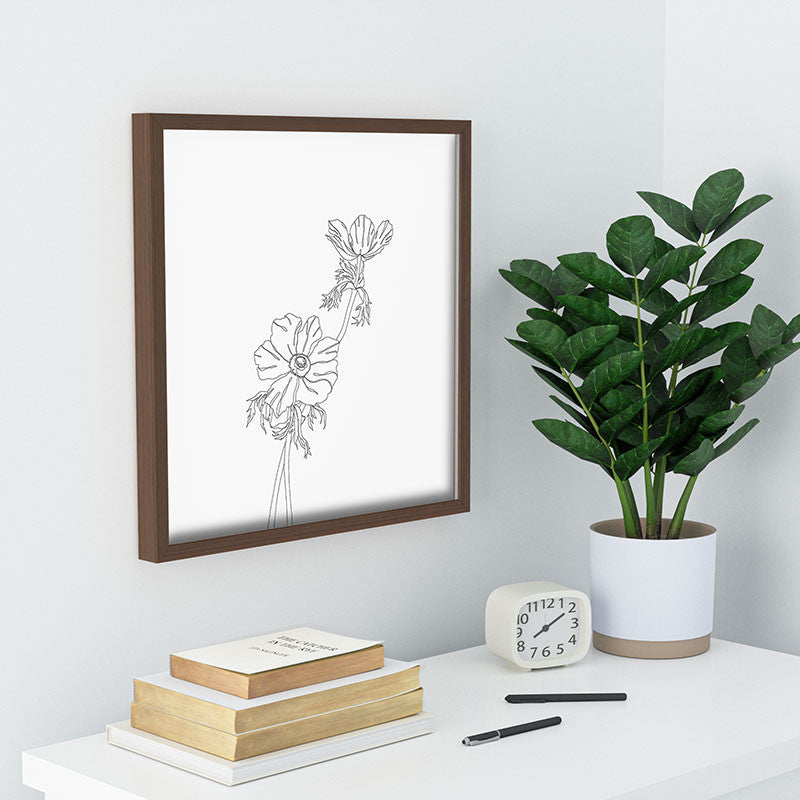 The Colour Study Botanical Illustration Joan Recessed Framing Square