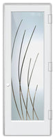 Interior Prehung Door or Interior Slab Door - Sleek Arcs - Primed - 24" x...