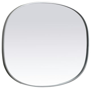 Elegant Lighting MR2B3040 Brynn 30" W x 40" H Modern Oval - Silver