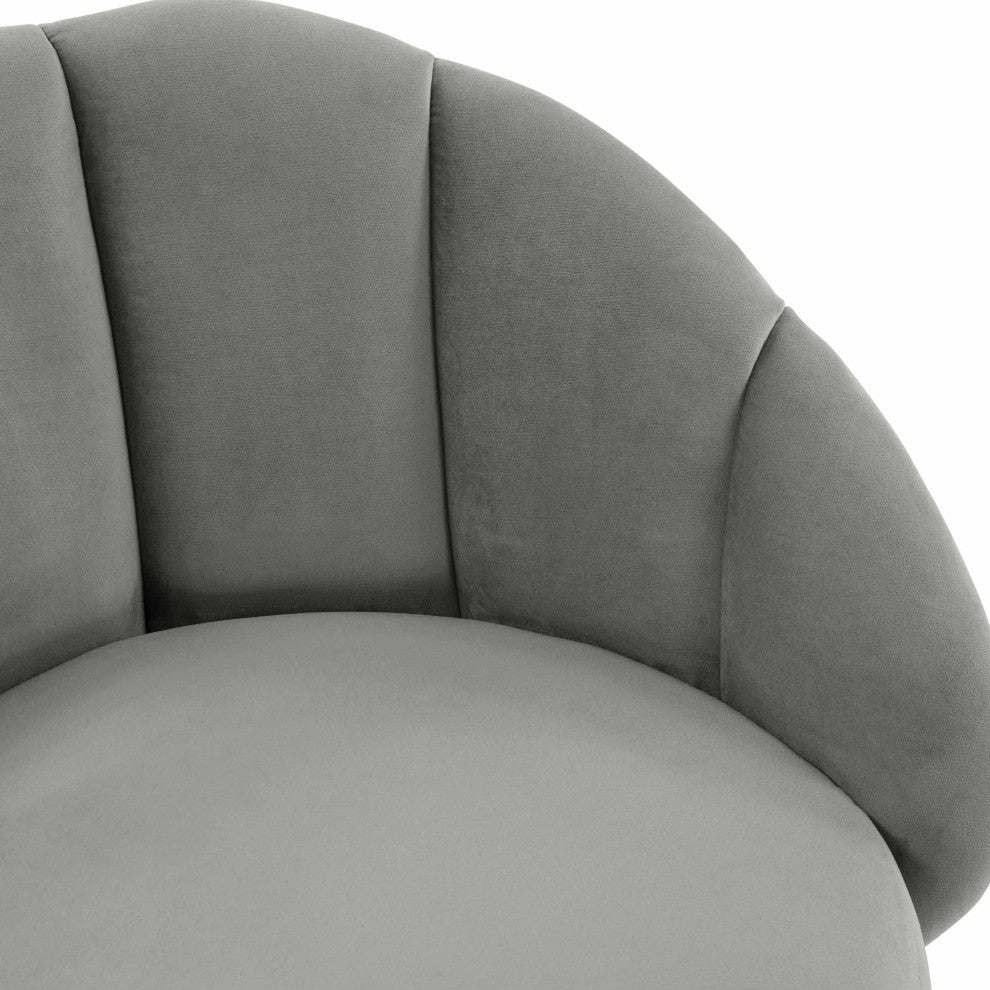 Myla Light Grey Swivel Bar Stool - Light Grey