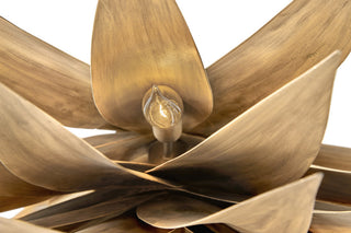 Fredrick Ramond FR30815 Agave 7 Light 26"W Taper Candle Pendant - Burnished