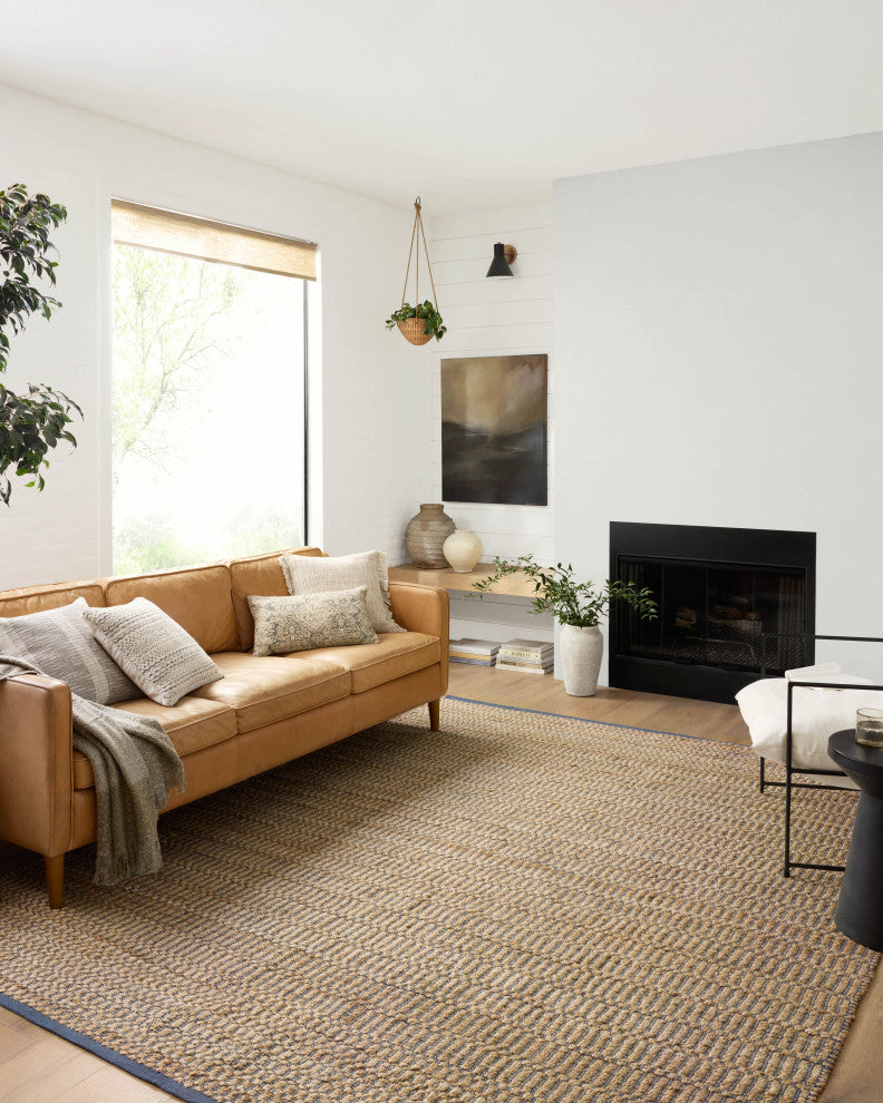 Angela Rose x Loloi Colton Natural / Navy 2''-0" x 3''-0" Accent Rug