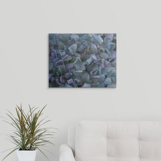"Sea-washed Glass Fragments " Canvas Art, 20"x16"x1.25"