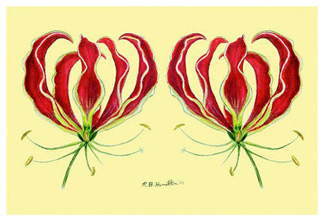 Betsy Drake Red Lily 30 X 50 Inch Comfort Floor Mat