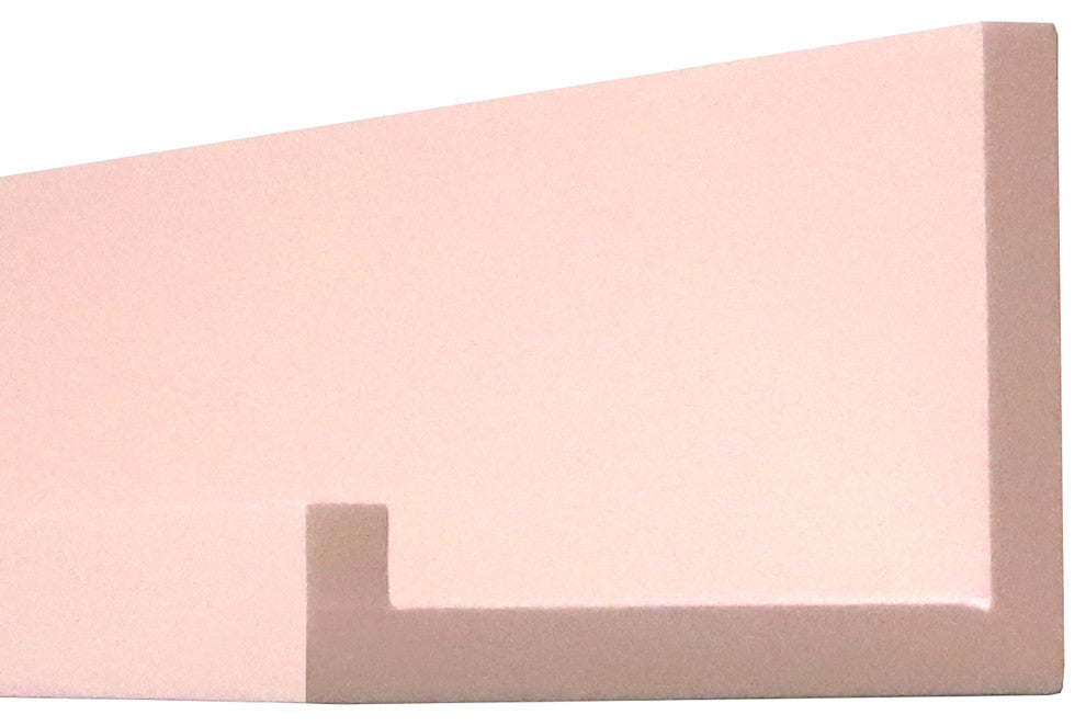 InPlace Picture Ledge Shelf for Kids Room, Pink, 24x4.5x3.5