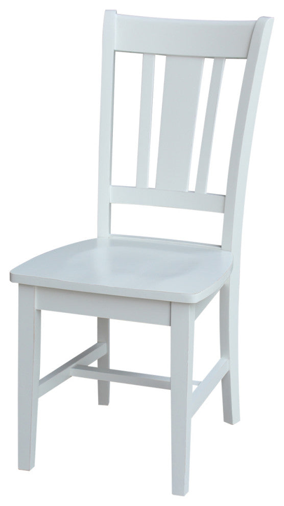 San Remo Splat Back Chair - Beach White Hand Rubbed
