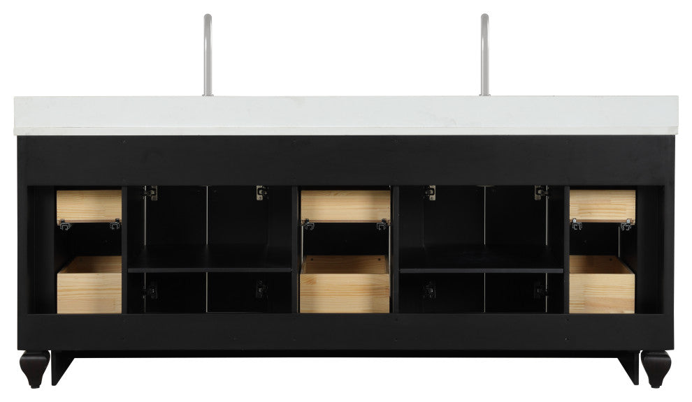 Winston Traditional Espresso 84" Double Vanity