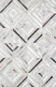 Pasargad Home Galaxy Cowhide Silver Area Rug, 12' 0" X 15' 0"