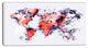 "Red and Gray Map" Canvas Painting