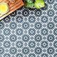 Moroccan Handmade Cement Tiles 8" x 8" Blue, White, Encaustic Tile, Set Of 12.