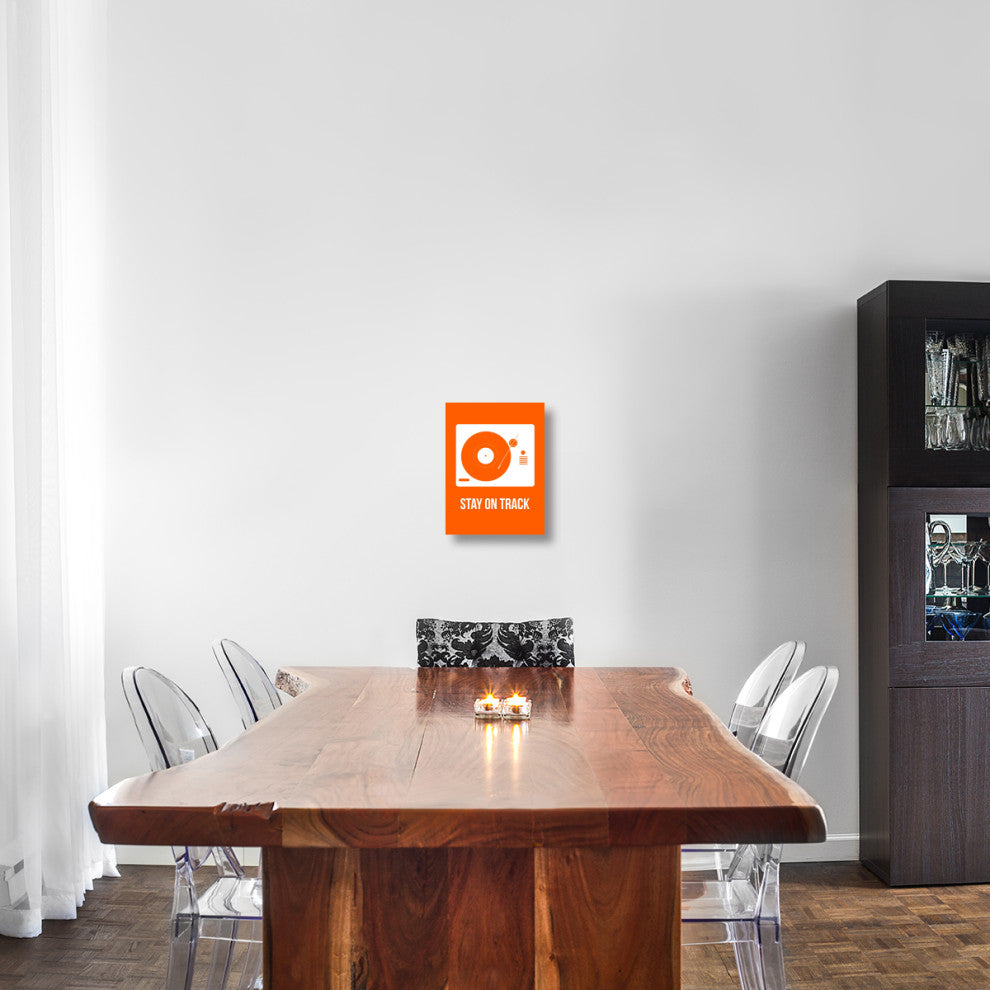 "Stay On Track Orange" Poster Fine Art Print