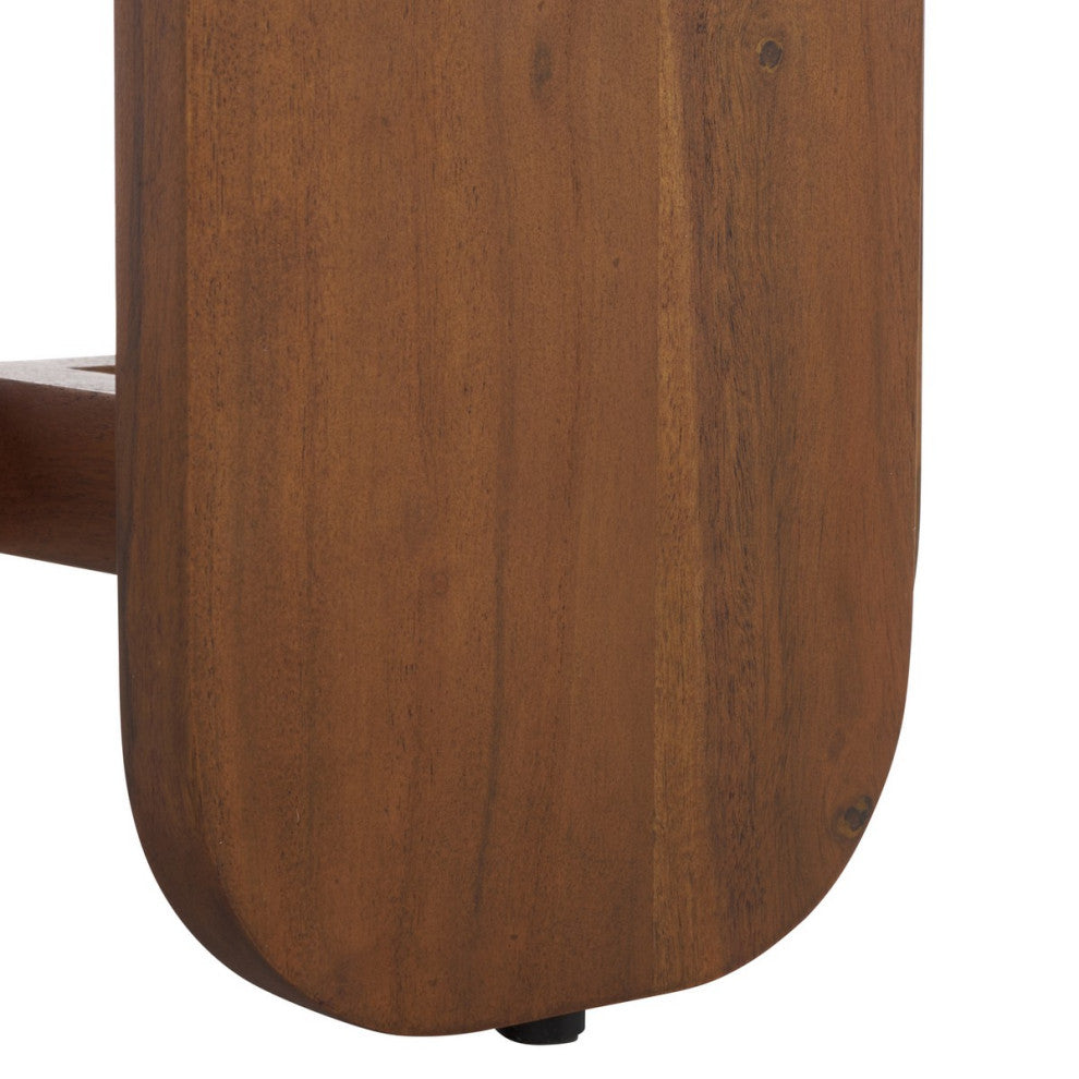 Safavieh Couture Raybelina Round Accent Table, Walnut
