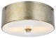 Hazen 2-Light 12" Flush Mount, Vintage Silver